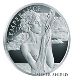 Silver Shield - Four Cardinal Virtues - Temperance