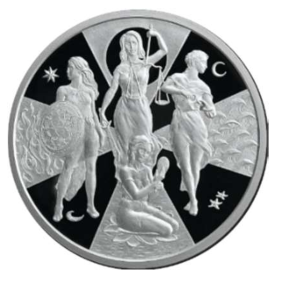 Silver Shield - Four Cardinal Virtues - Esoteric Virtues